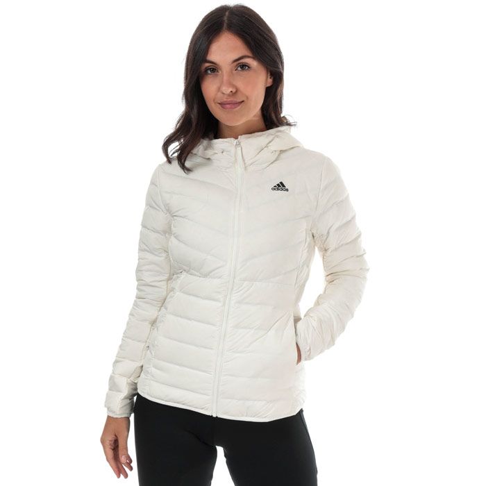 women's adidas varilite hooded down jacket