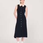 Váy midi dáng dài Sandro Long sleeveless